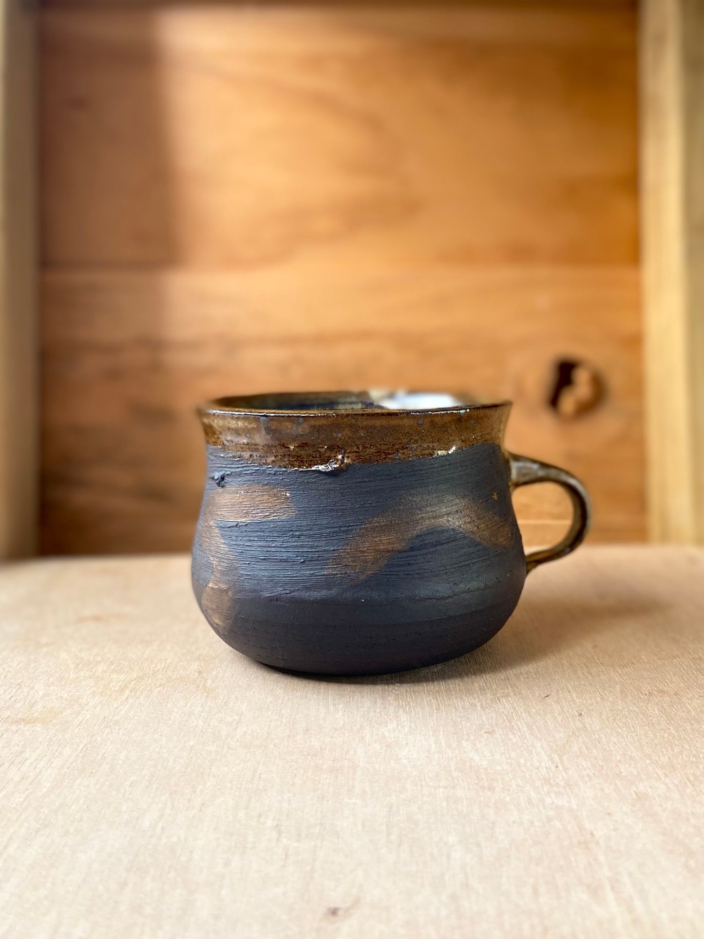 Vanilla Squiggles Mug - 450ml // Textured