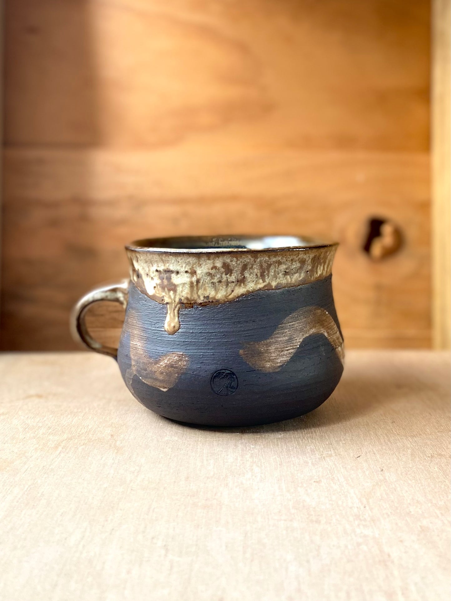 Vanilla Squiggles Mug - 450ml // Textured